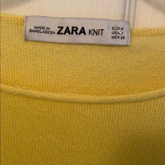 Zara M short sleeve yellow top - Picture 2 of 6